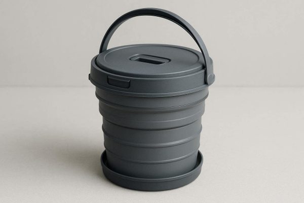 15 Telescopic Plastic Car Bucket Portable Collapsible Folding Water Pail With Lid Trash Can Organizer Case Outdoor Camping