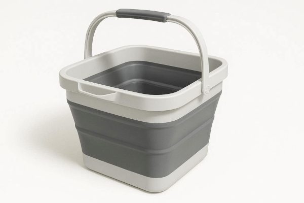 16 Extra Large Collapsible Water Bucket Silicone Folding Storage Pail Wide Mouth Square Flask For Gym Camping Hiking