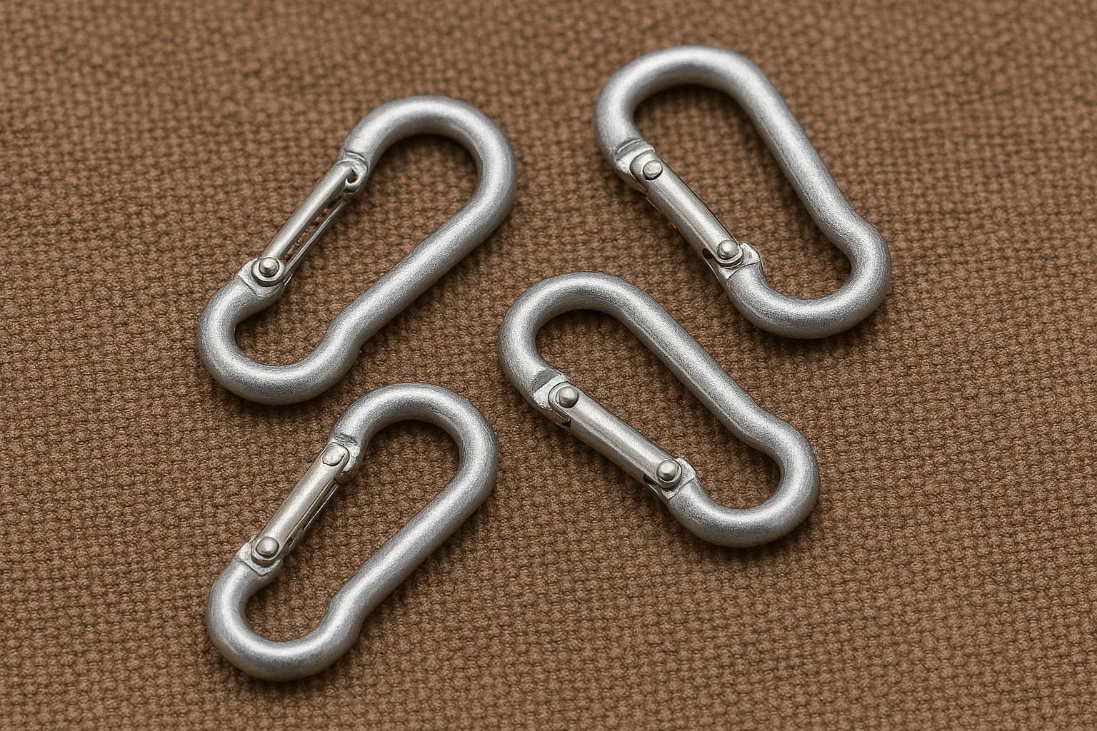 Aluminum Mini Carabiner Clips Small D Ring Snap Hook Key Chain Bucket For Outdoor Camping Hiking Backpack Keychain - Image 1