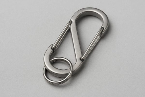 22 Stainless Steel S Shaped Carabiner Small Dual Gate Keychain Snap Hook Metal Locking Ring Clip For Utility Organization