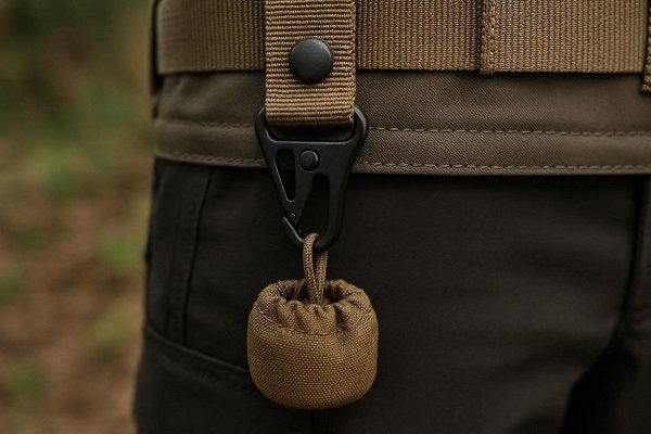 23 Tactical Nylon Webbing Key Ring Belt Clip Small MOLLE Snap Hook Hanging Bucket For Outdoor Hiking Survival Hunting