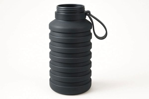 6 Extra Large Collapsible Water Bottle Silicone Folding Travel Mug Wide Mouth Sports Drink Flask For Gym Camping Hiking