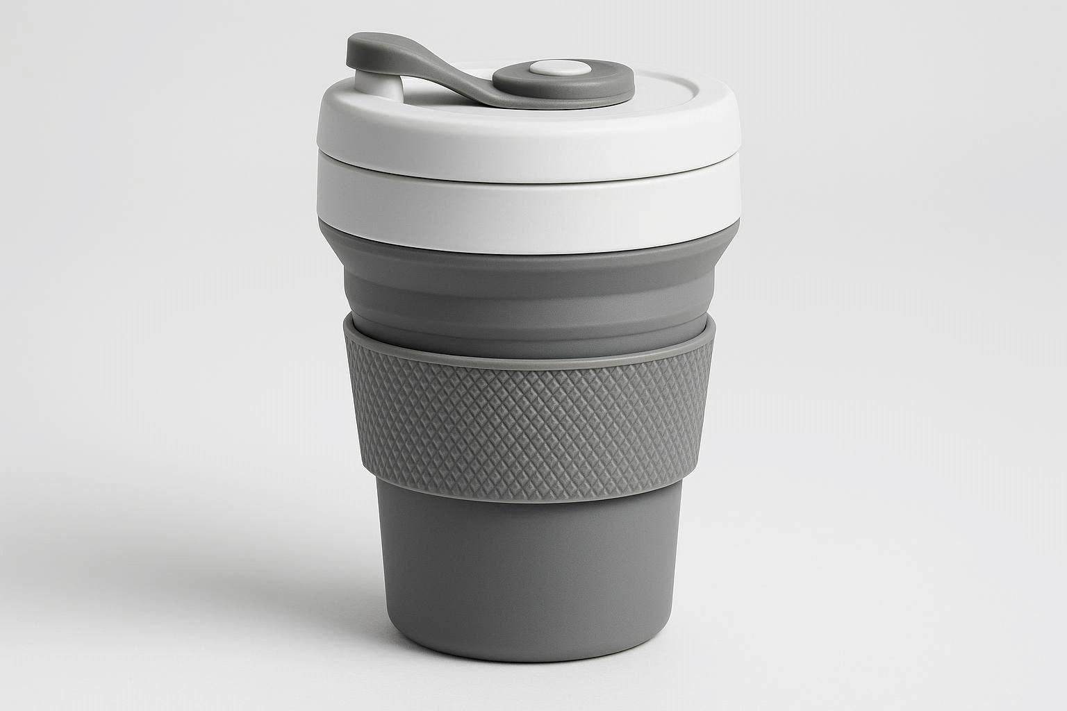 Insulated Collapsible Travel Mug Silicone Folding Coffee Cup With Thermal Sleeve Leakproof Portable Tea Espresso Tumbler - Image 1