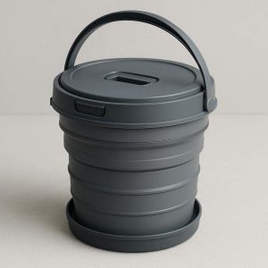 Telescopic Plastic Car Bucket Portable Collapsible Folding Water Pail With Lid Trash Can Organizer Case Outdoor Camping