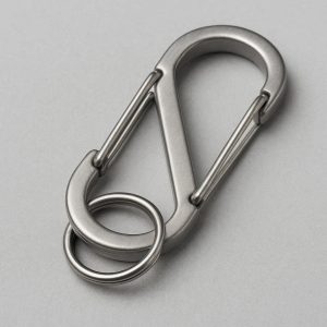 Stainless Steel S Shaped Carabiner Small Dual Gate Keychain Snap Hook Metal Locking Ring Clip For Utility Organization